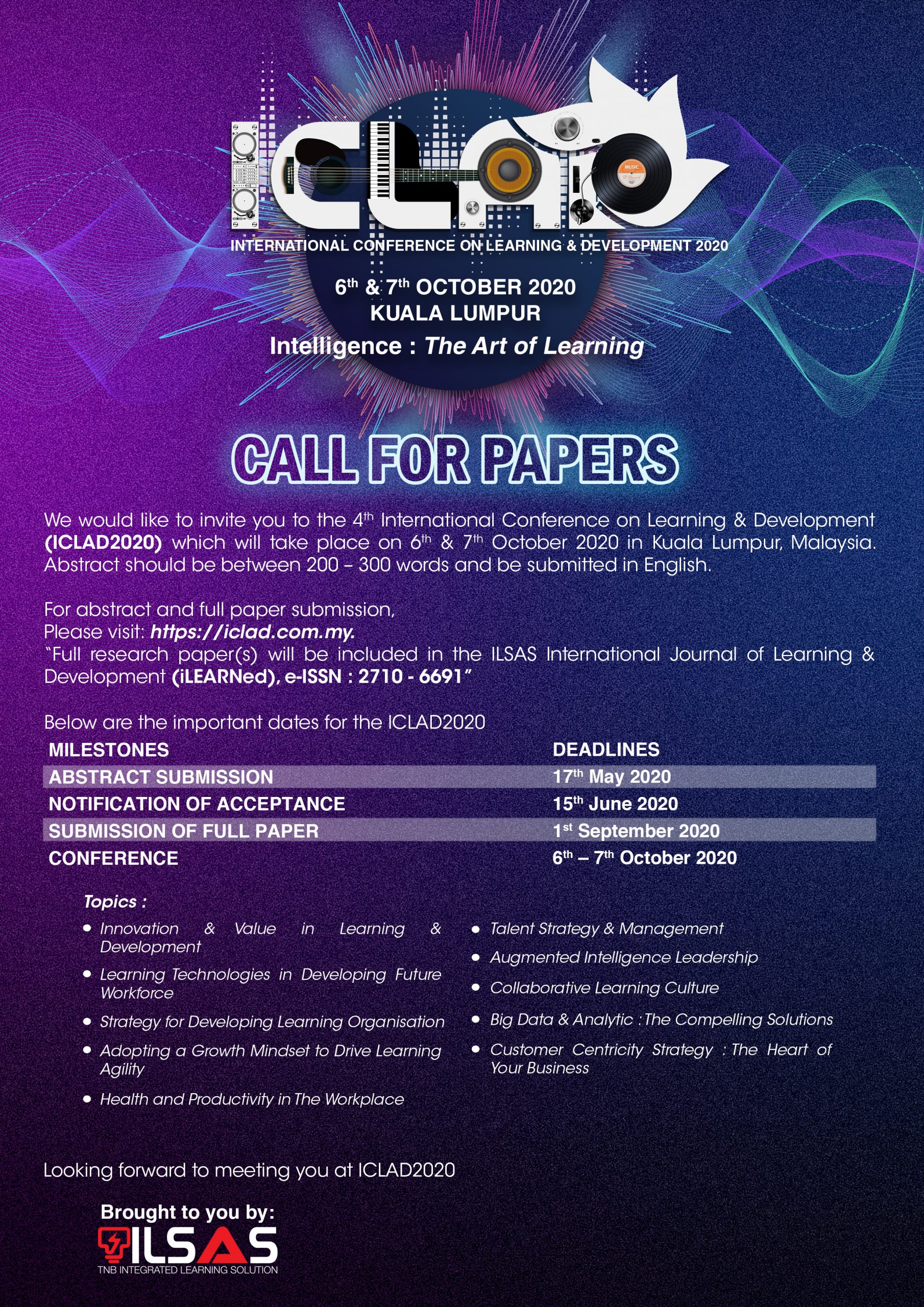 Call For Papers ICLAD